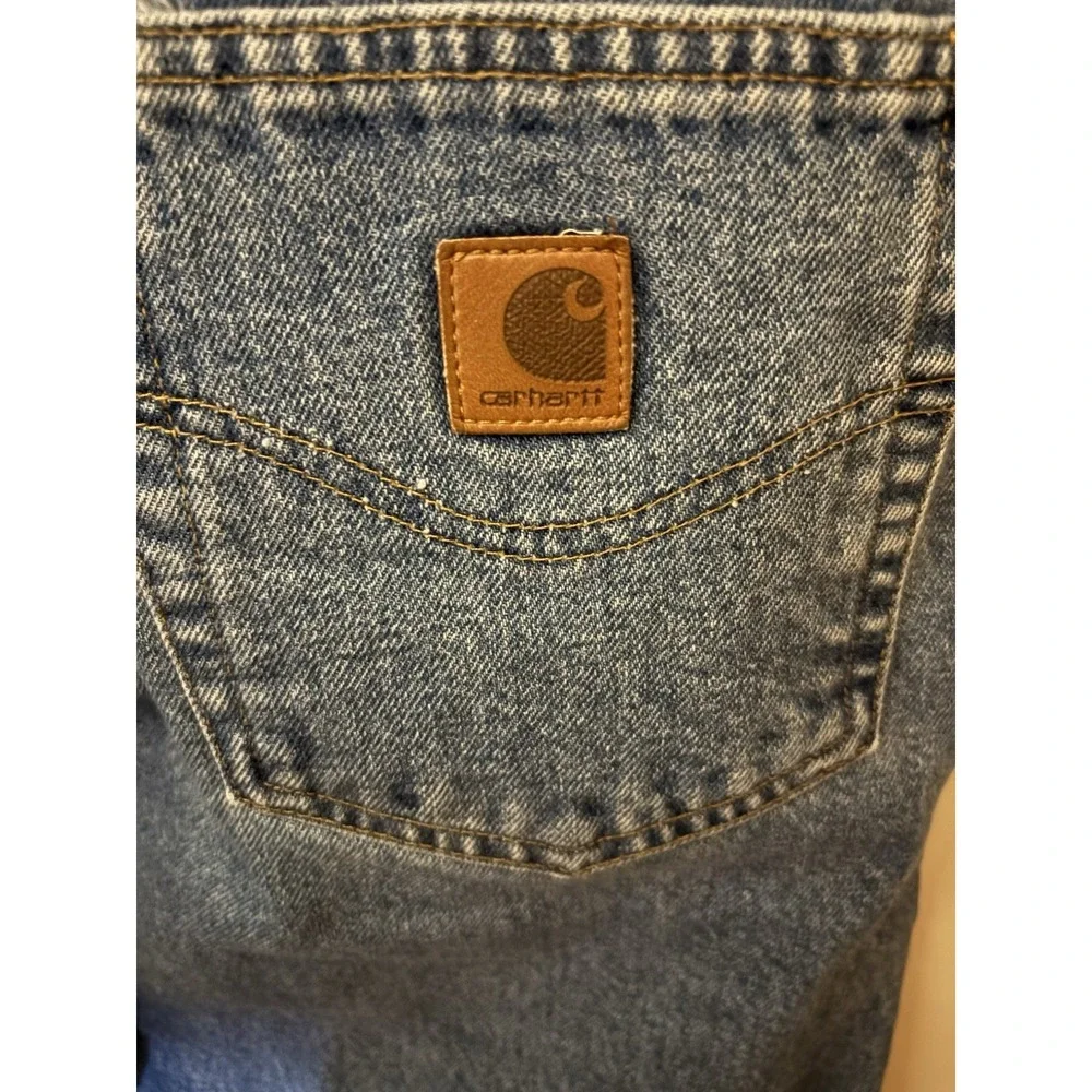 Carhartt Men's Traditional Fit Jeans 44x30 Blue Denim 100% Cotton Workwear
